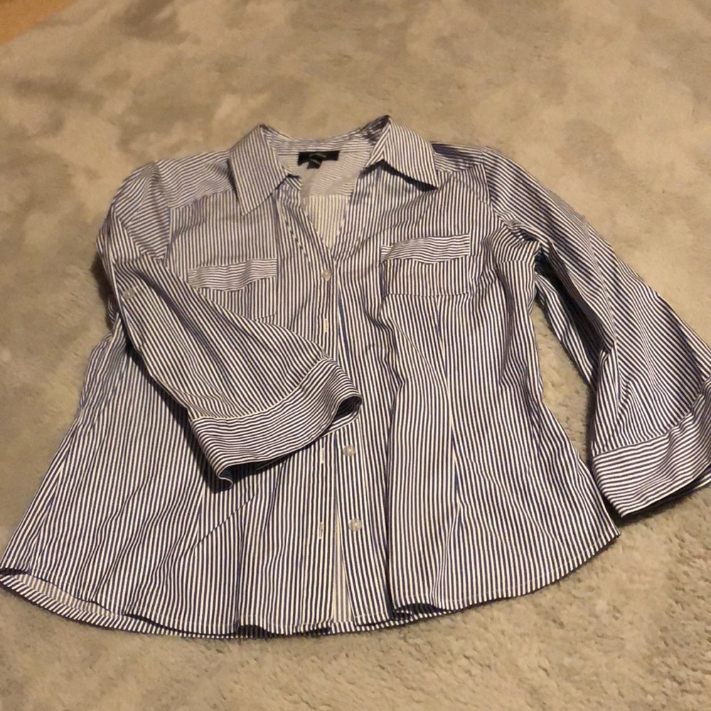 Blue & White blouse